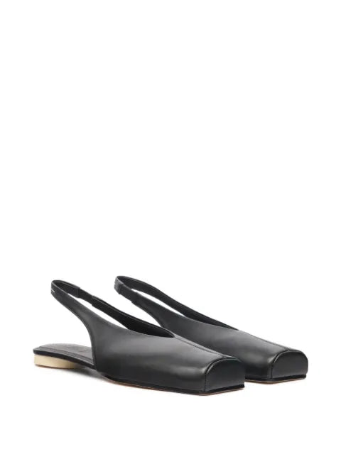 MM6 Maison Margiela square-toe slingback flat pumps