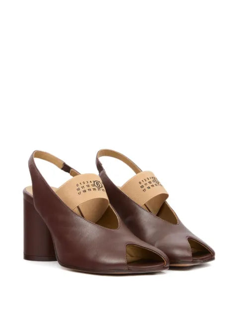 MM6 Maison Margiela anatomic numeric slingback sandals