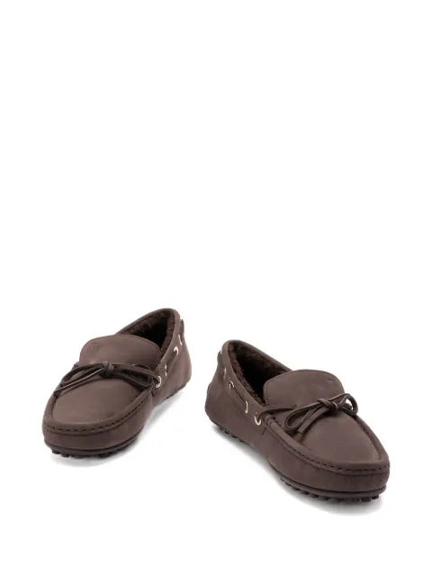 Tod's City Gommino tie-detail leather loafers