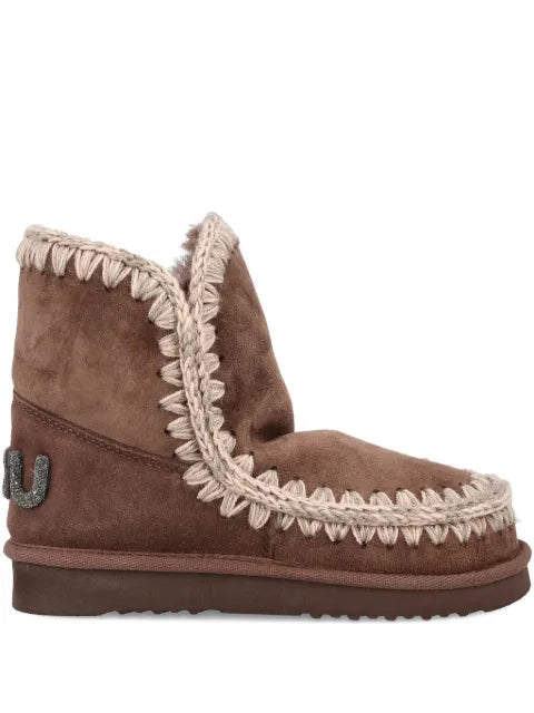 Mou Eskimo 18 crochet-trimmed boots