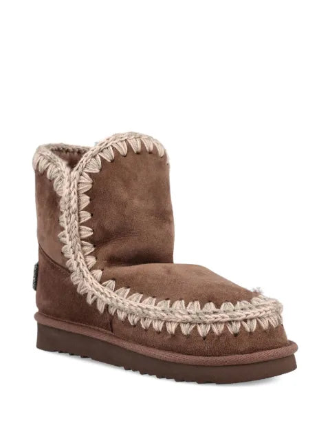 Mou Eskimo 18 crochet-trimmed boots