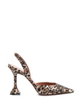 Amina Muaddi Holli leopard slingback pumps