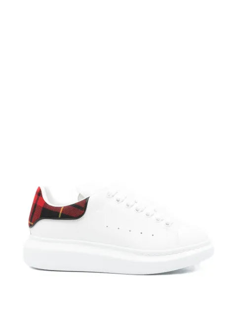 Alexander McQueen Oversized tartan-detail lace-up sneakers