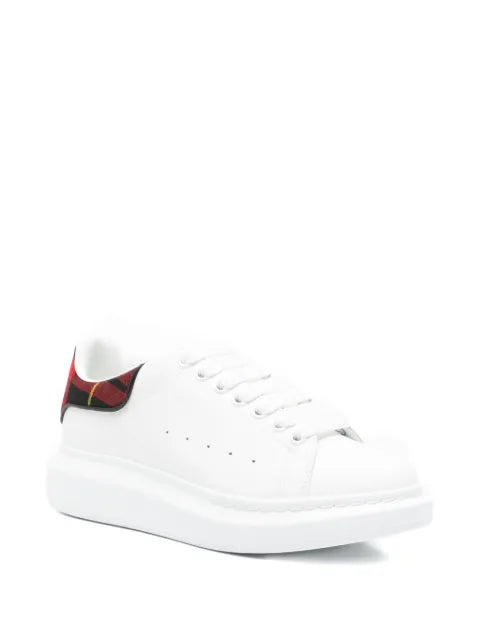 Alexander McQueen Oversized tartan-detail lace-up sneakers