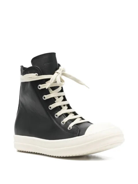 Rick Owens lace-up leather sneakers