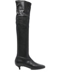 TOTEME Day nappa knee-high boots black