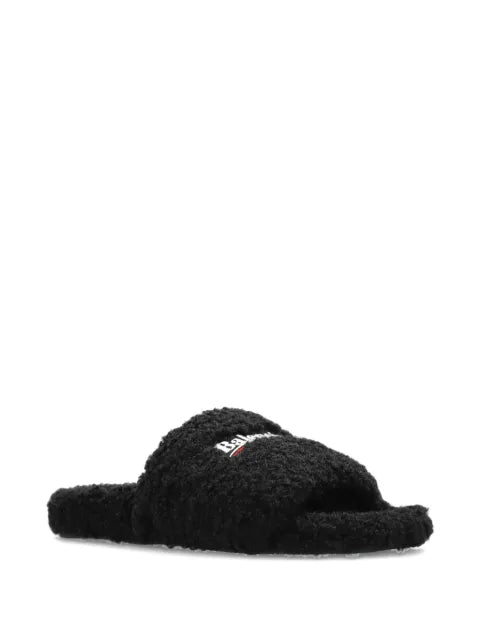 Balenciaga Furry Open slides