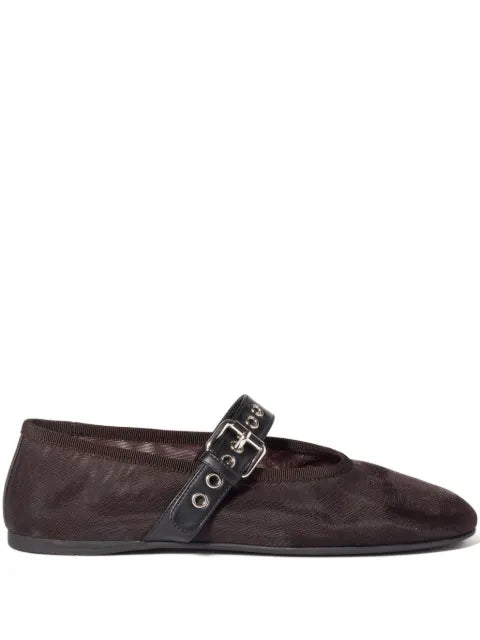 Miu Miu mesh fabric ballerinas