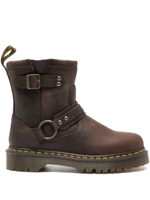 Dr. Martens 35mm buckle strap boots