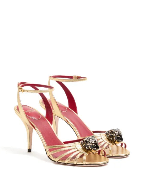 Valentino Garavani Panthea feline-head strap sandals
