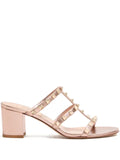 Valentino Garavani Rockstud slide sandals in laminated nappa 60mm