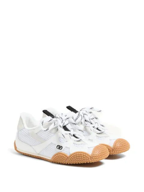 Valentino Garavani Amphibia sneaker in rubberized calfskin and split leather