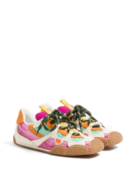 Valentino Garavani Amphibia sneaker in rubberised calfskin and split leather