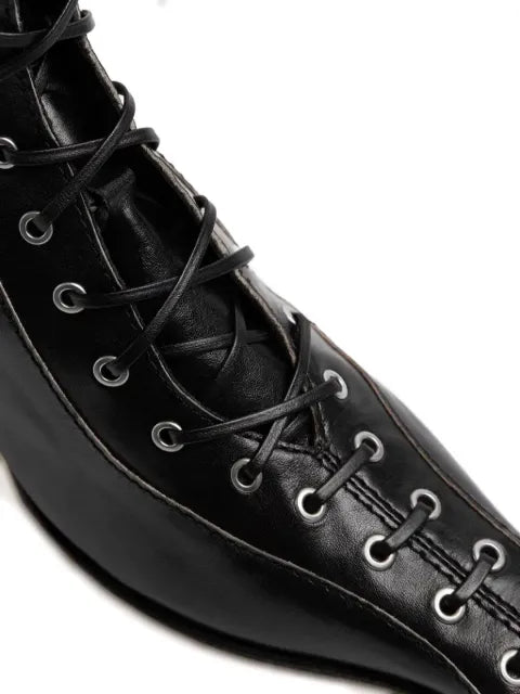 Miista 35mm Emile lace-up heel boots
