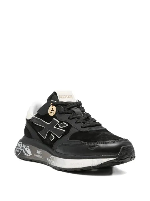 Premiata logo-patch sneakers
