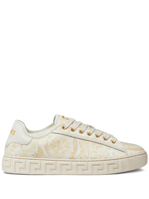 Versace Greca printed canvas sneakers