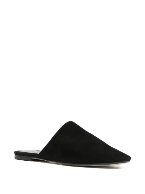 Aeyde Rega suede round-toe mules