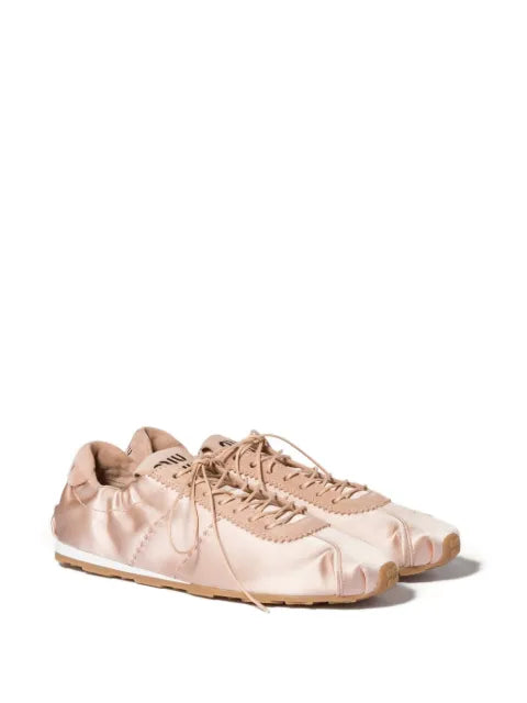 Miu Miu Plume satin sneakers