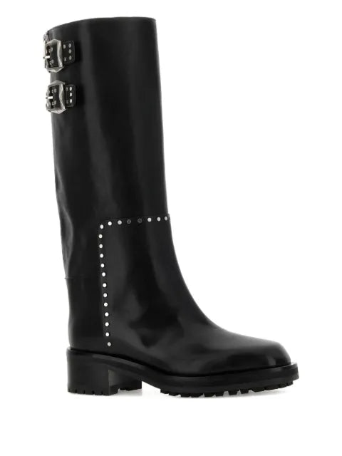 Jimmy Choo 50mm Brooklyn KB buckle studded boots