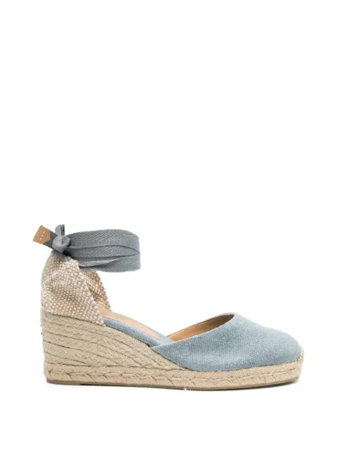 Castañer Carina tie-ankle canvas espadrilles