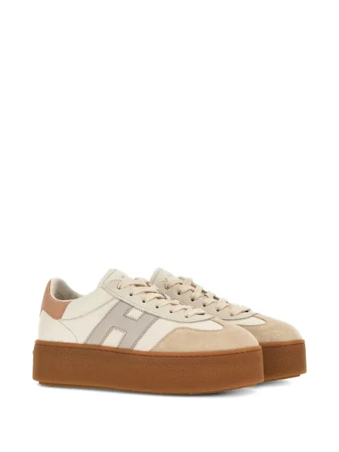 Hogan H698 leather platform sneakers