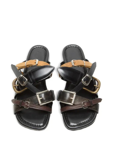 Acne Studios leather belts strap sandals
