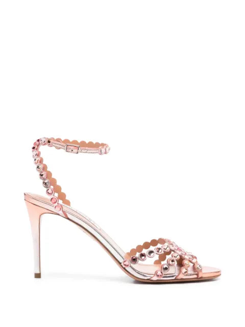 Aquazzura Tequila scalloped embellished sandals