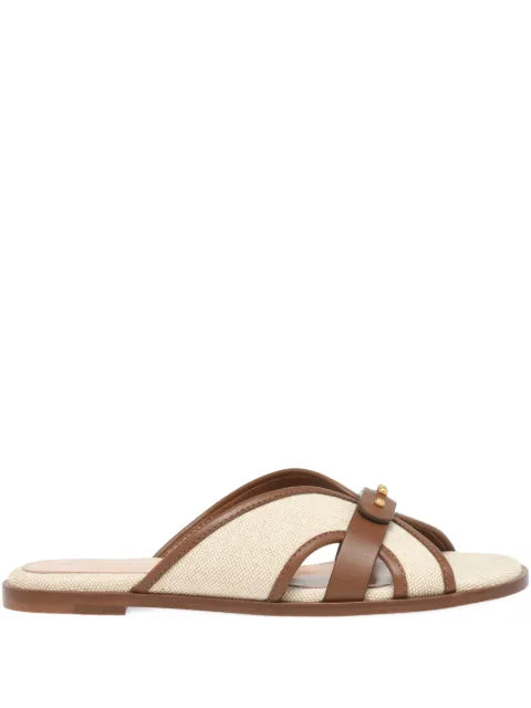 Gianvito Rossi Paros studded flat sandals