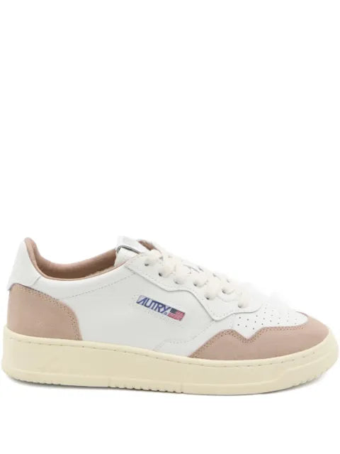 Autry Medalist low sneakers in leather and cannel suede