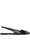 Courrèges Fold leather slingback ballet flats