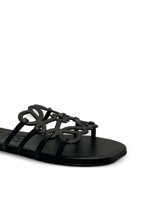 LOEWE petal Anagram slide in calfskin