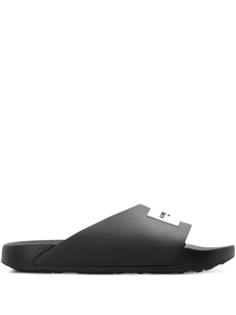 Givenchy label slide mules in rubber