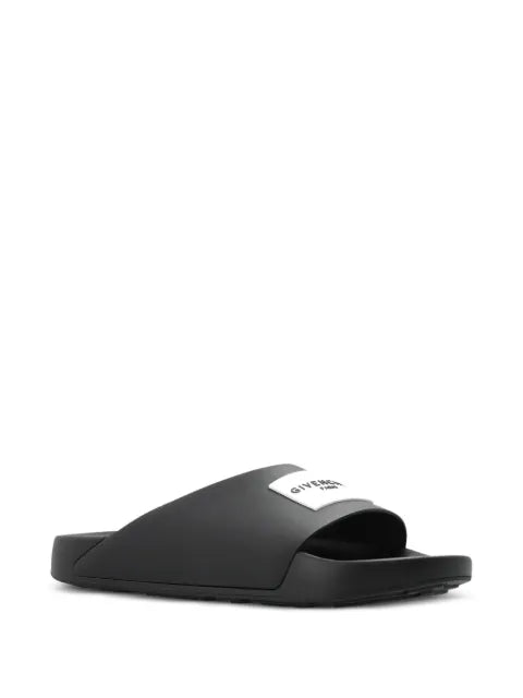 Givenchy label slide mules in rubber