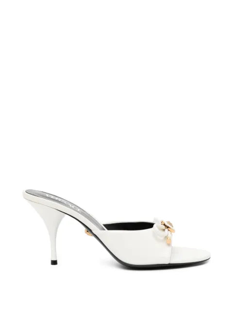 Versace 85mm Opera Bows patent-leather mules