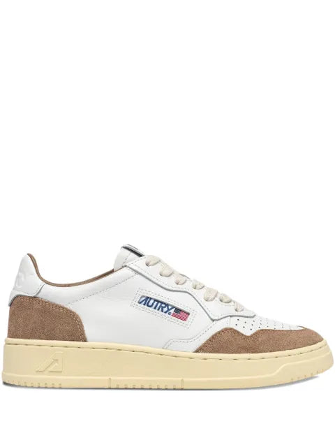 Autry Medalist low sneakers in leather and antelope suede
