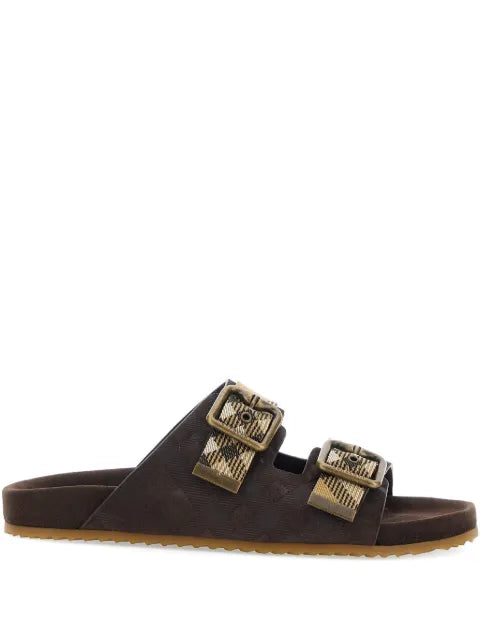 Burberry buckle strap sandals