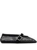 Alaïa ballet flats in strass fishnet