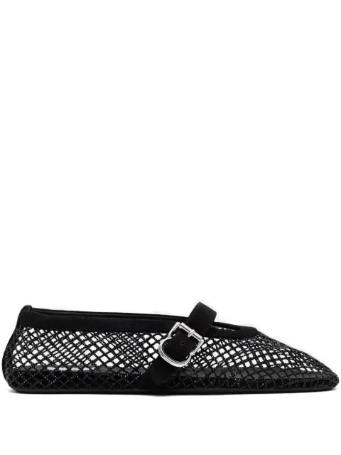 Alaïa ballet flats in strass fishnet