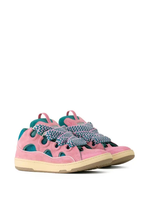 Lanvin Curb cut-out lace-up sneakers