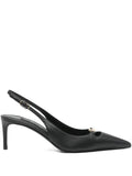 Dolce & Gabbana silk-effect nappa leather slingbacks pumps