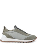 Brunello Cucinelli suede-panel slip-on sneakers