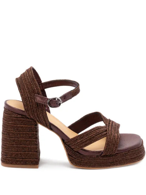 Castañer Valle metallic-braided sandals