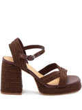 Castañer Valle metallic-braided sandals