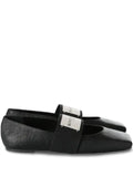 Givenchy Sliced Square elastic-strap ballet flats