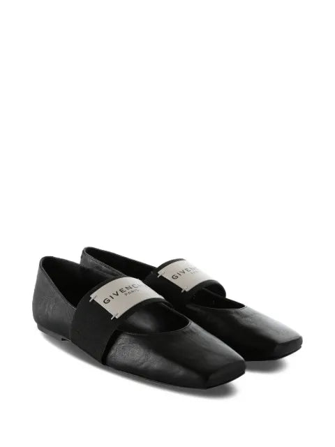 Givenchy Sliced Square elastic-strap ballet flats