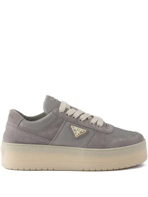 Prada Downtown bold Re-nylon and suede sneakers