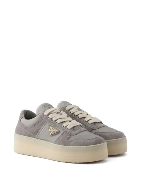 Prada Downtown bold Re-nylon and suede sneakers