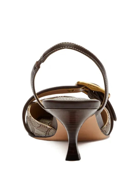 Coach Margot Slingback in Signature Jacquard slingbacks