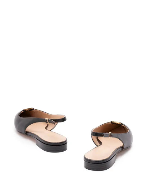 TWINSET leather sling back ballet flats