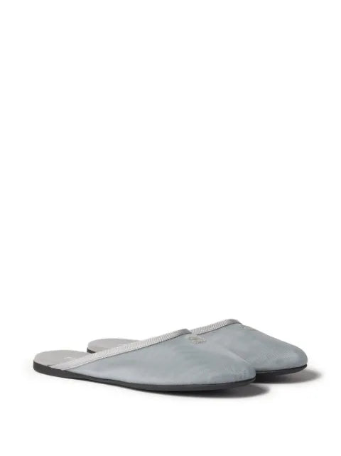 Miu Miu mesh fabric slippers